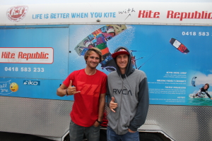 Aaron Hadlow & Pierre in St Kilda
