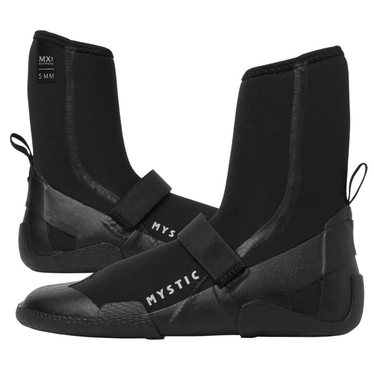 Scarpa In Neoprene Mystic Roam 5mm Round Toe, Per Sport Acquatici - Taglia 44-45, Nera, Con Chiusura A Strappo