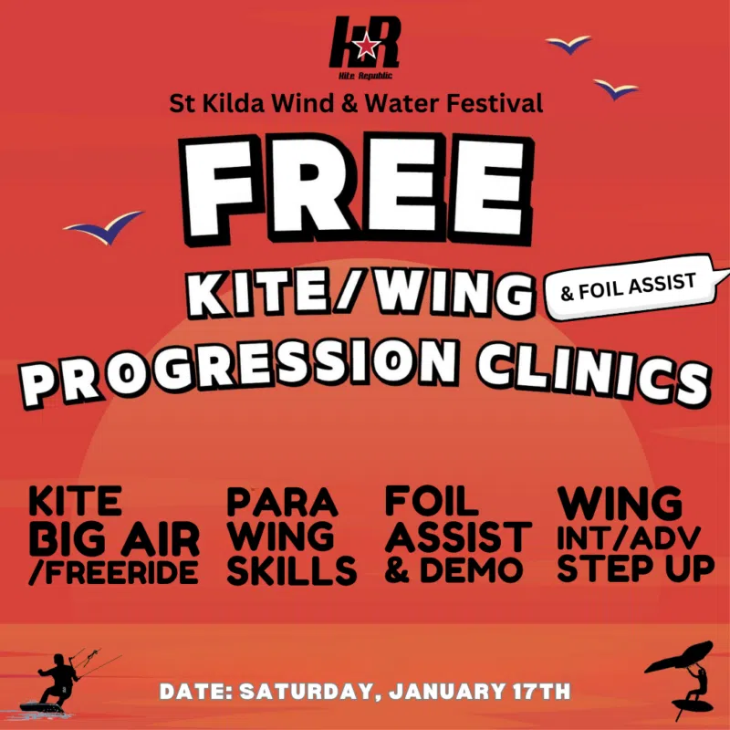 KR Free Progression Clinics – St Kilda Wind & Wave Festival