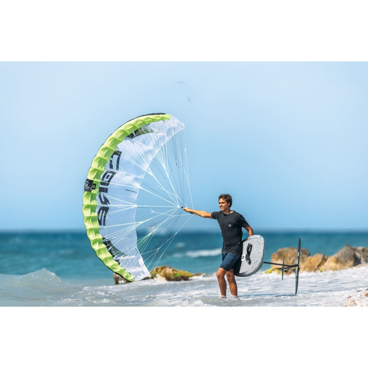 CORE Lotus parawing wave foiling action